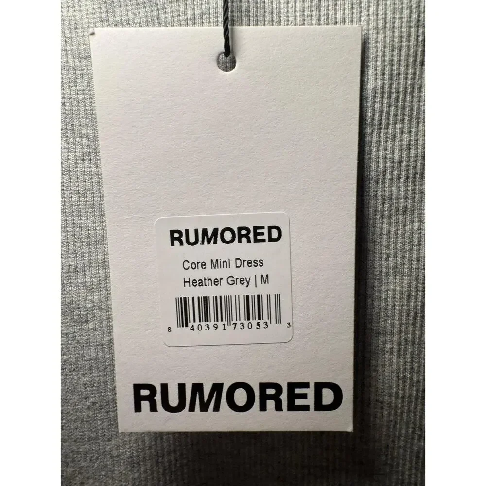 Rumored Core Mini Dress - Heather Grey - Size M NWT - Picture 4 of 5